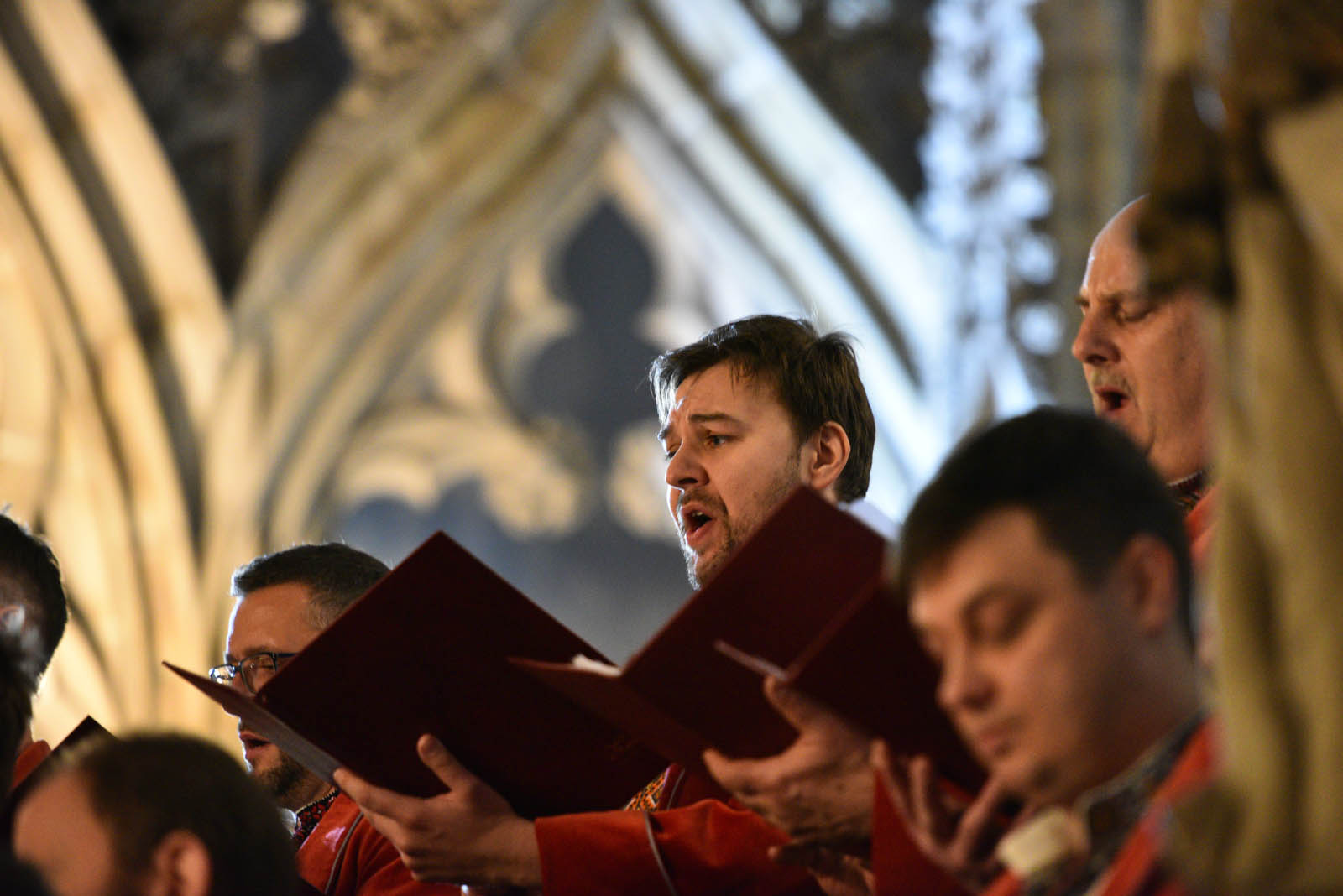 Ukraiński Chór Męski Żurawli wystąpił w Kościele Marii Panny
