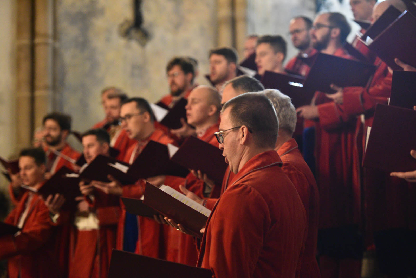Ukraiński Chór Męski Żurawli wystąpił w Kościele Marii Panny