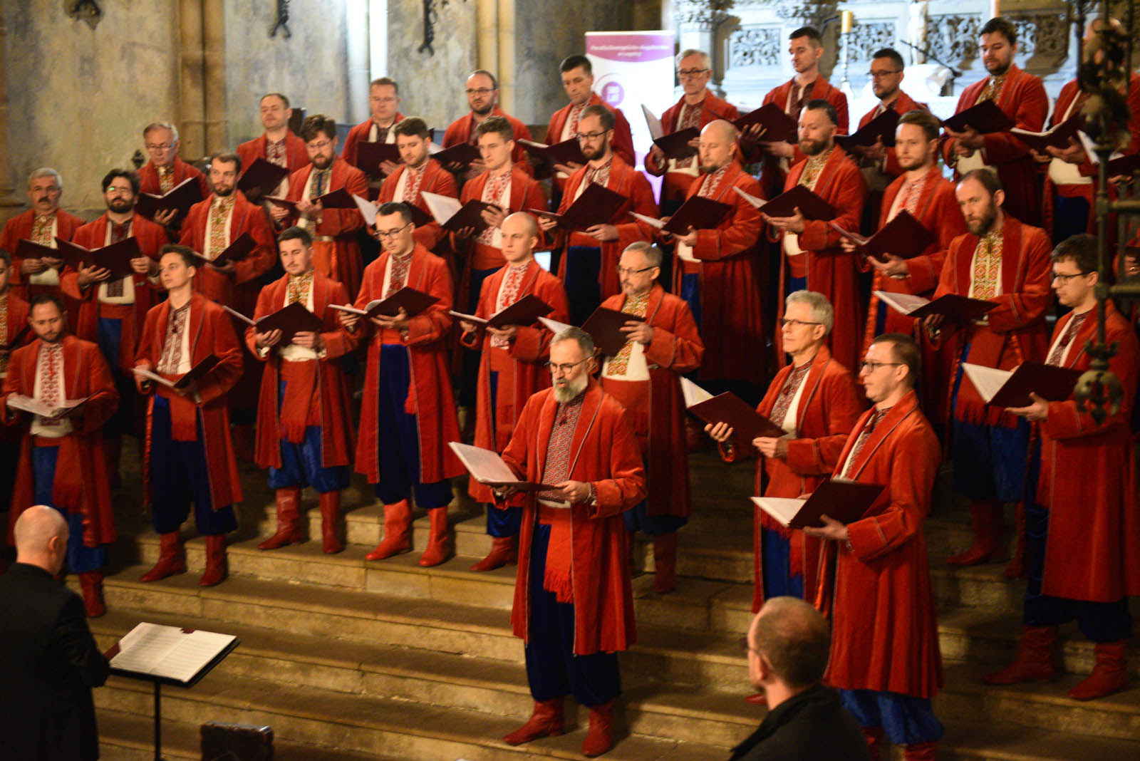Ukraiński Chór Męski Żurawli wystąpił w Kościele Marii Panny