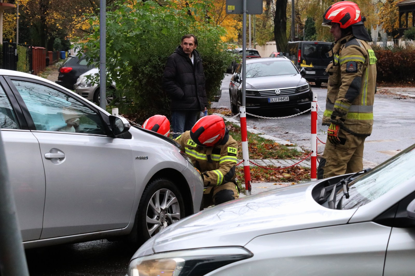 Kolizja na skrzyżowaniu ulic Rataja i Kościuszki