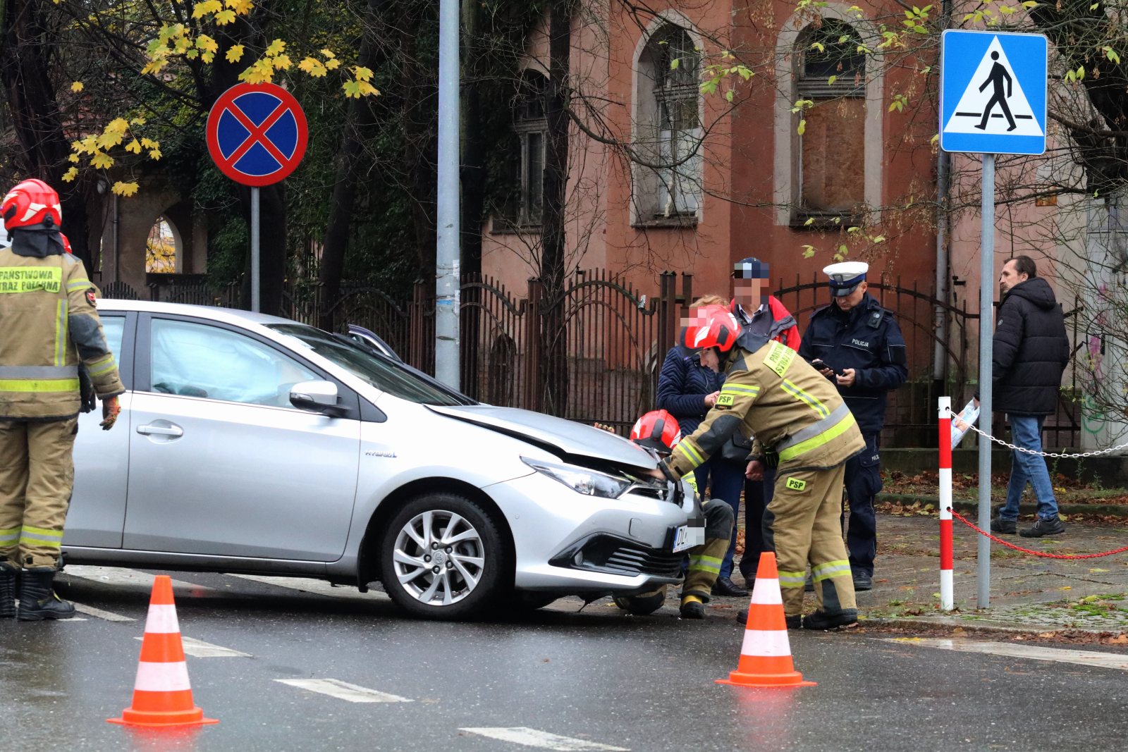 Kolizja na skrzyżowaniu ulic Rataja i Kościuszki