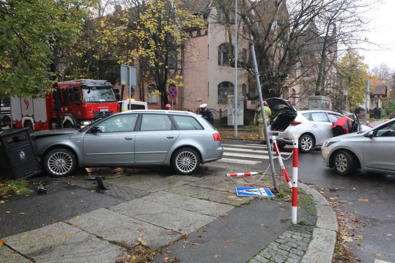 Kolizja na skrzyżowaniu ulic Rataja i Kościuszki