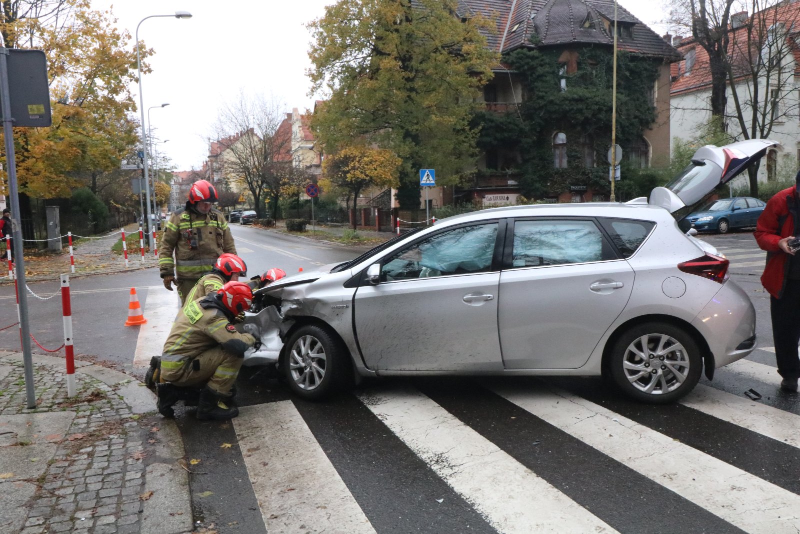 Kolizja na skrzyżowaniu ulic Rataja i Kościuszki