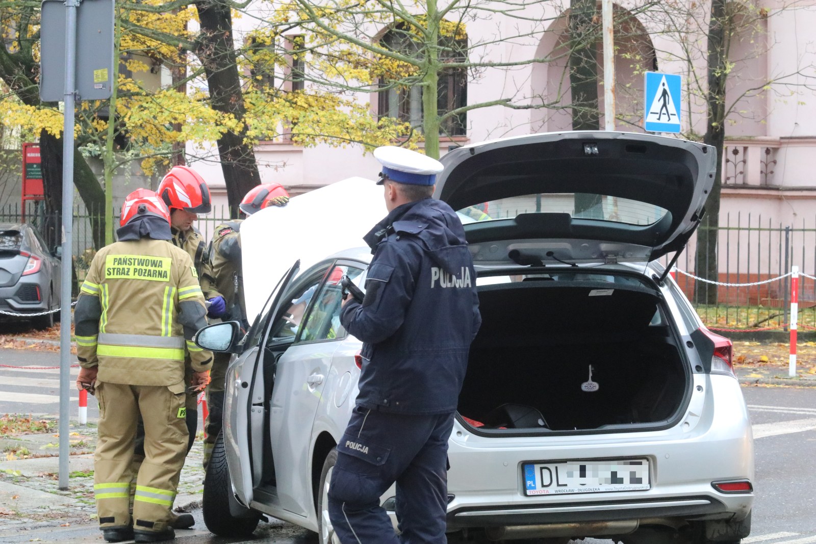 Kolizja na skrzyżowaniu ulic Rataja i Kościuszki