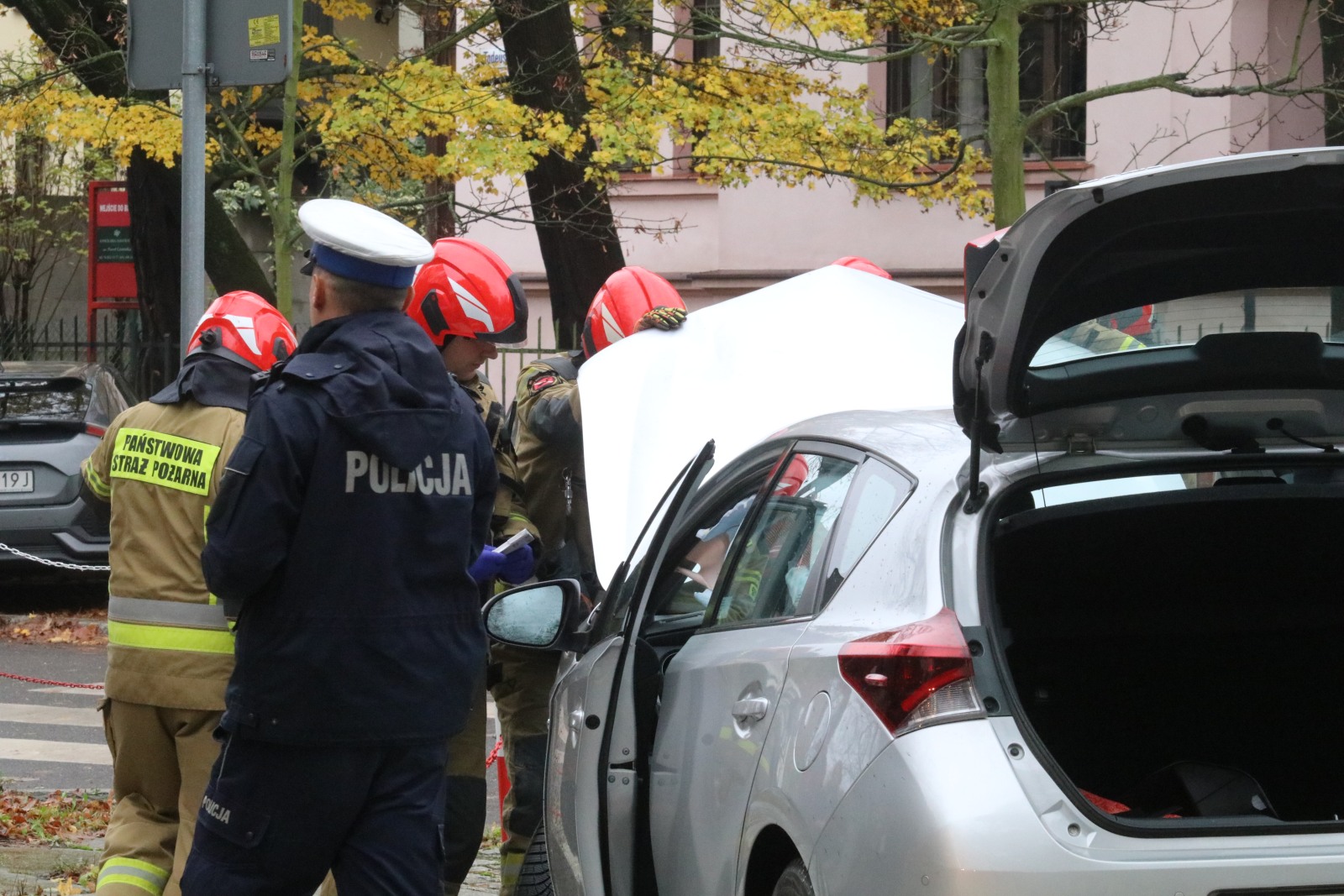 Kolizja na skrzyżowaniu ulic Rataja i Kościuszki