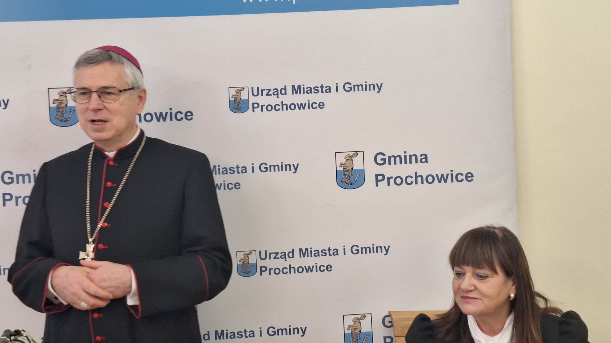 Biskup Andrzej Siemieniewski z wizytą w gminie Prochowice