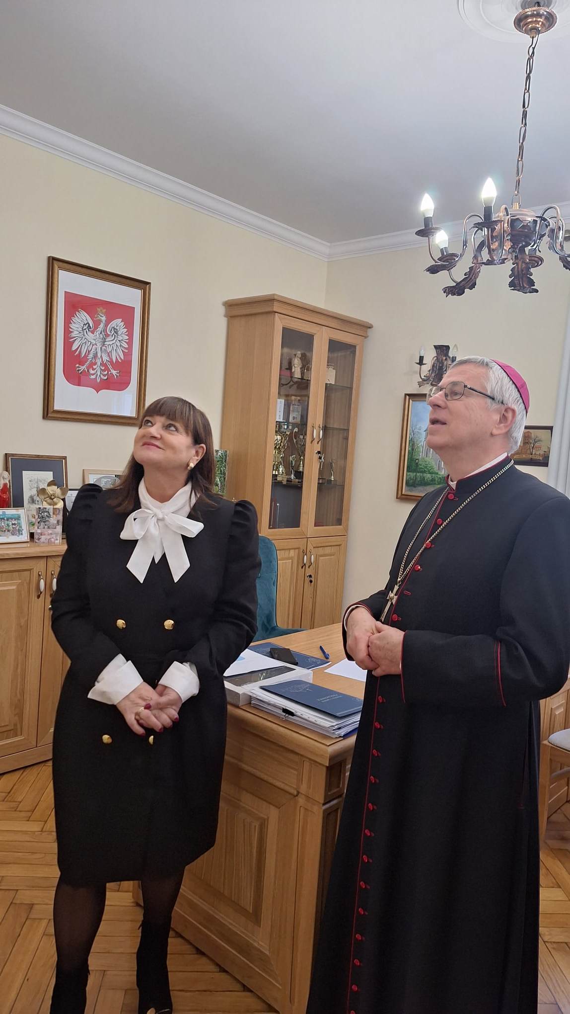 Biskup Andrzej Siemieniewski z wizytą w gminie Prochowice
