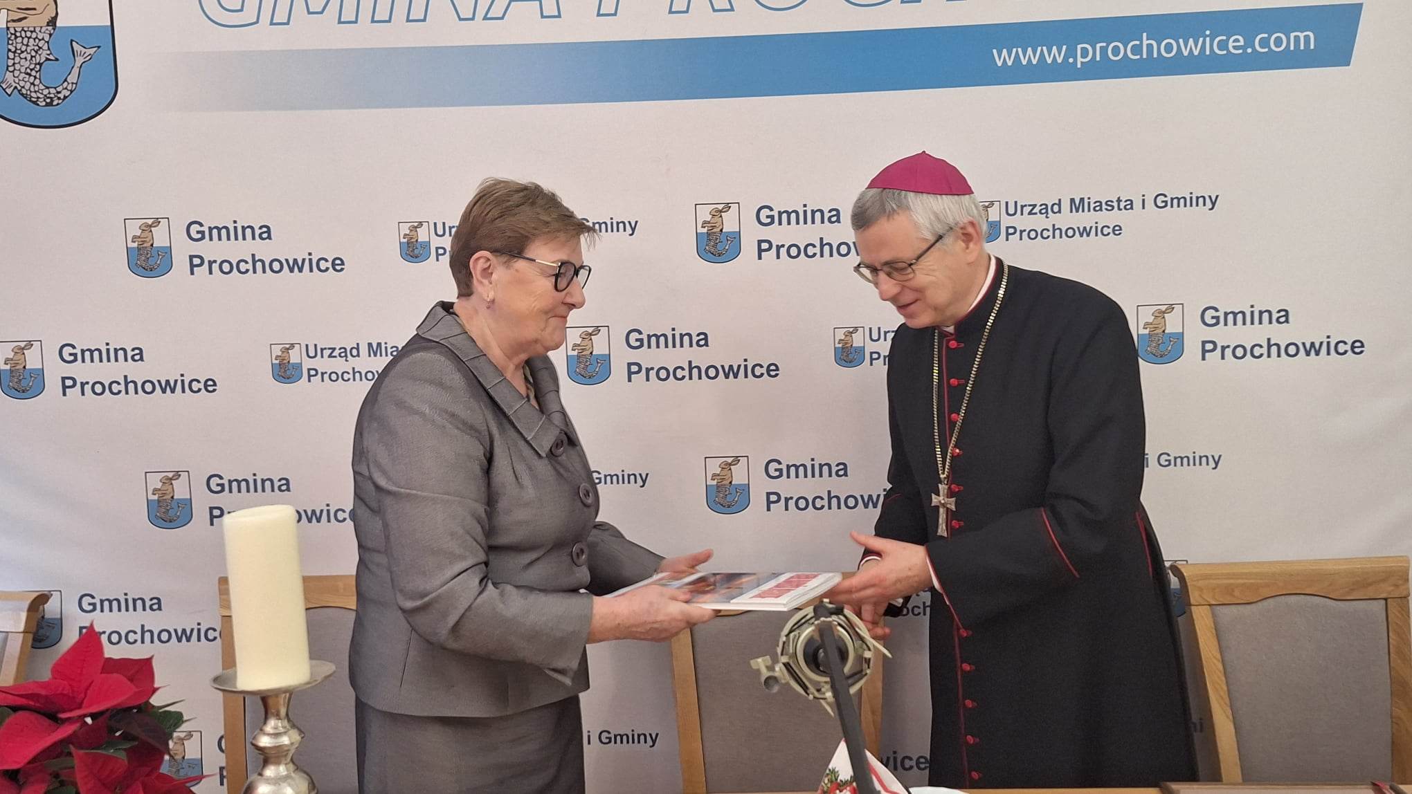 Biskup Andrzej Siemieniewski z wizytą w gminie Prochowice