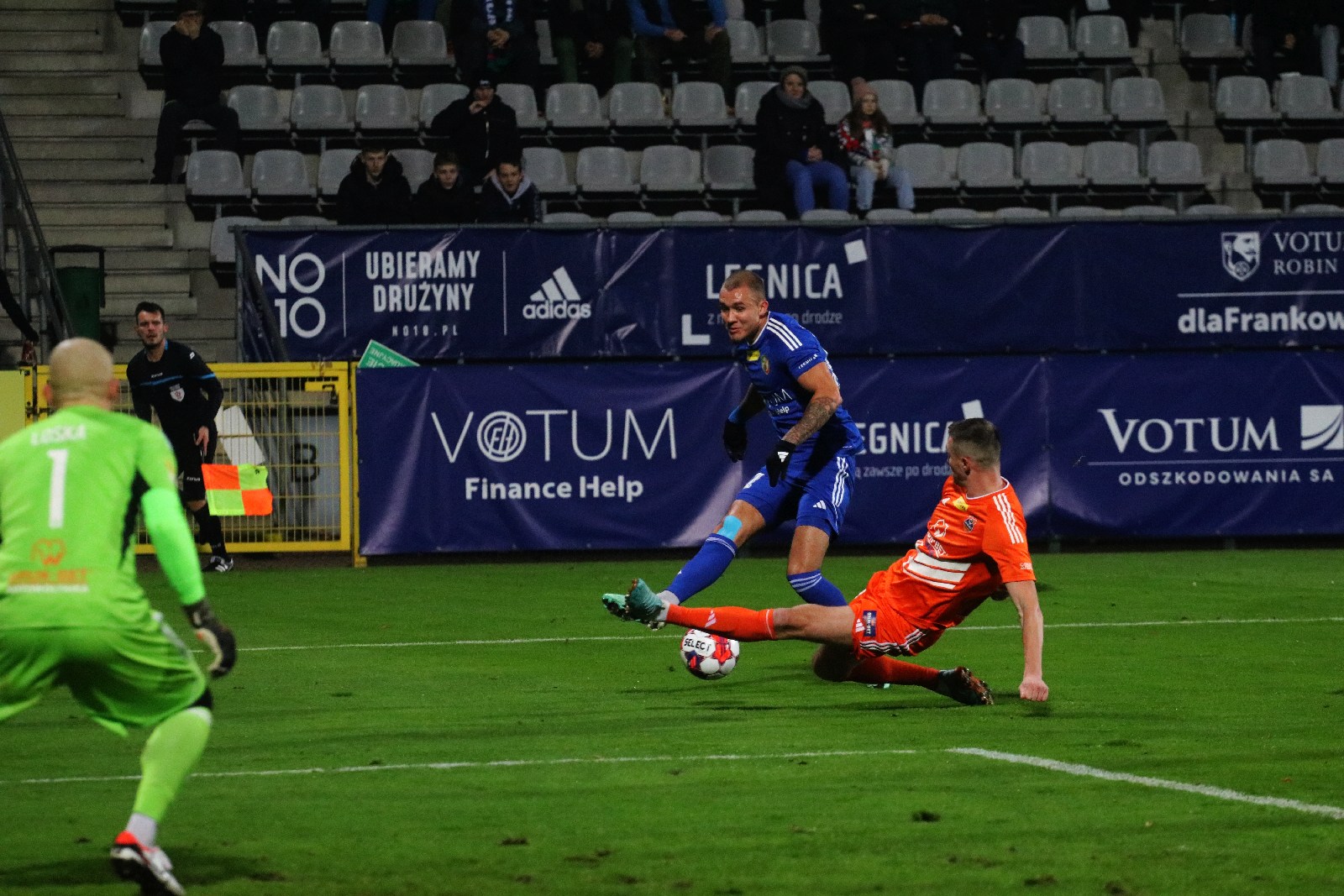 Tylko remis Miedzi Legnica w wygranym meczu