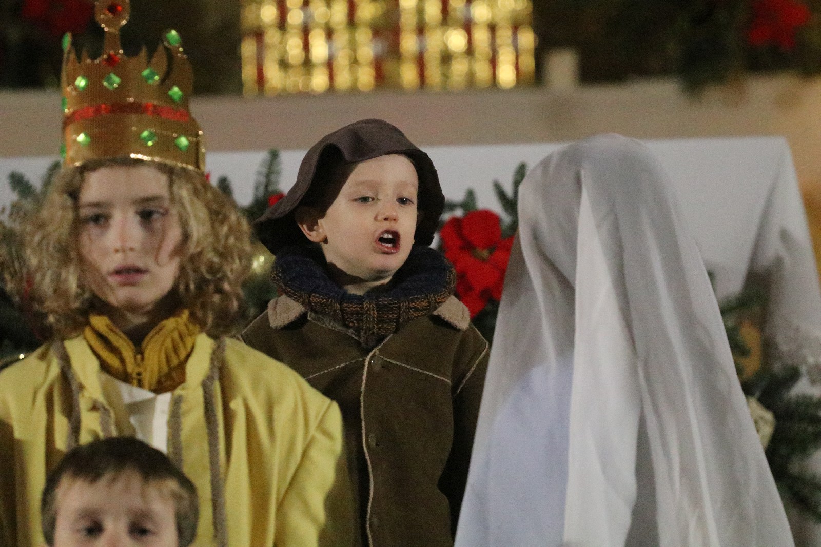 Jasełka w wykonaniu dzieci z parafii Podwyższenia Krzyża