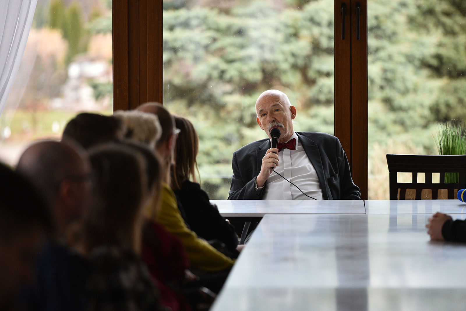 Janusz Korwin-Mikke odpalił nowy projekt i mówił o nim w Legnicy
