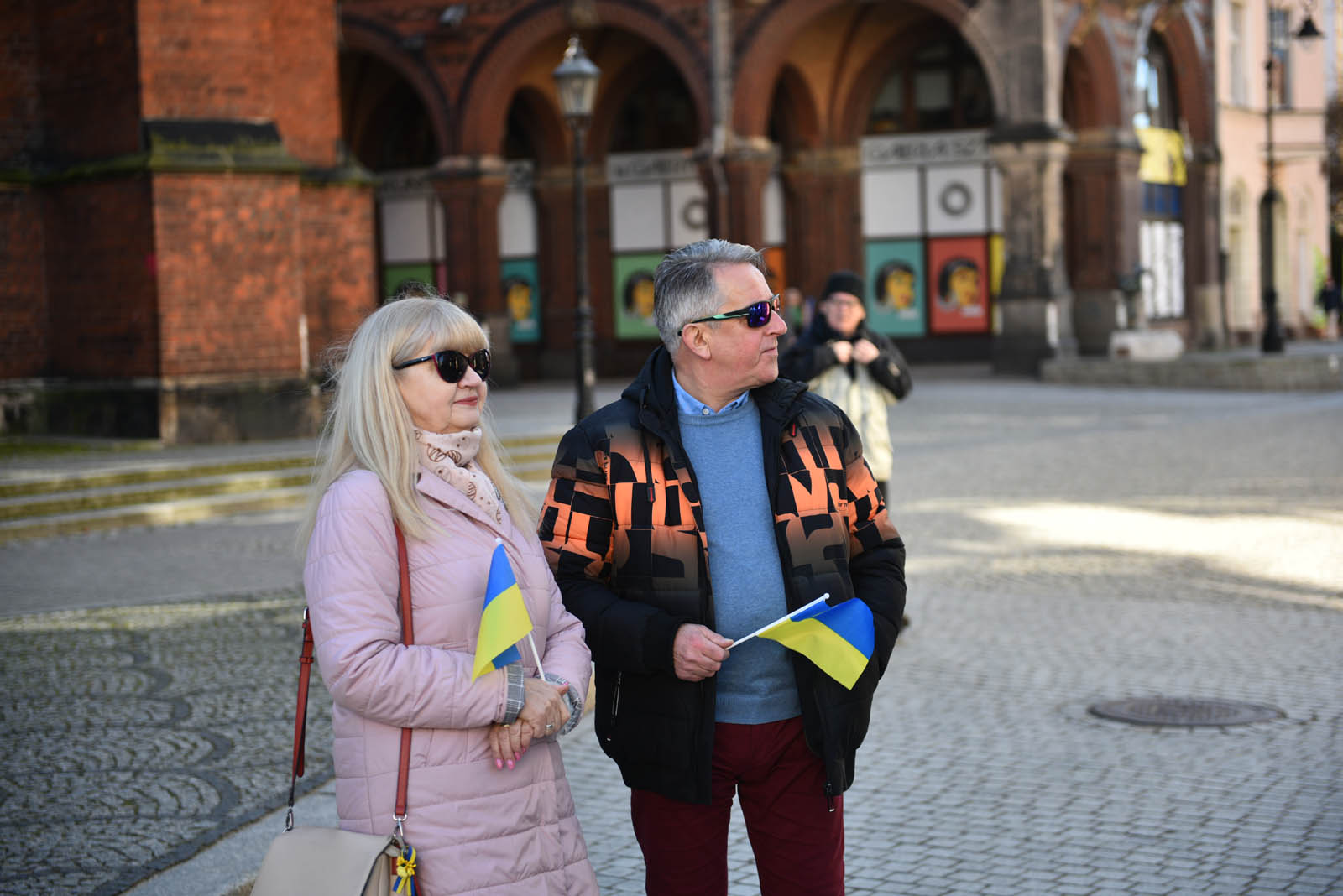 Manifestowali pokojowo w drugą rocznicę wojny w Ukrainie