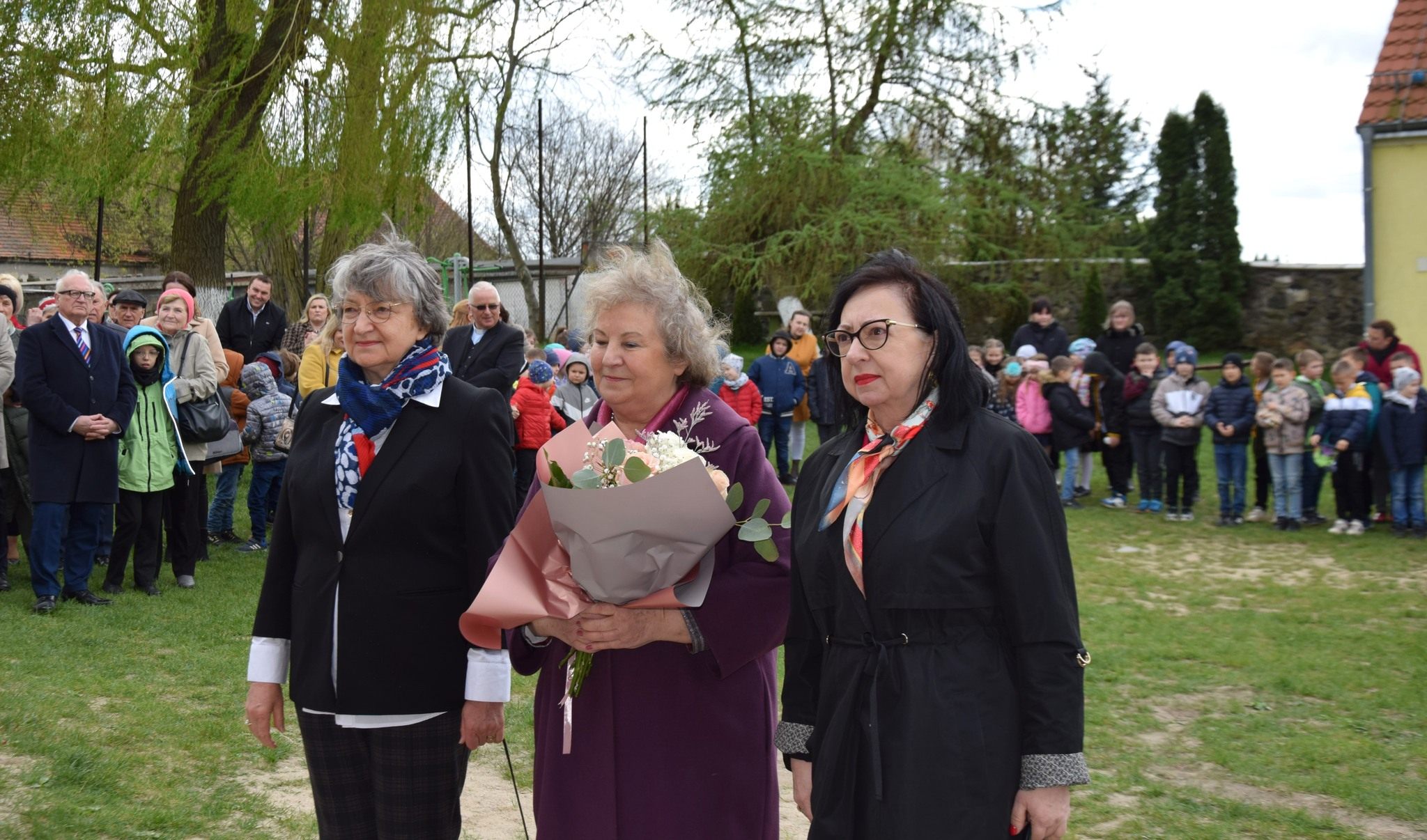 Odsłonięcie tablicy pamiątkowej w Mikołajowicach