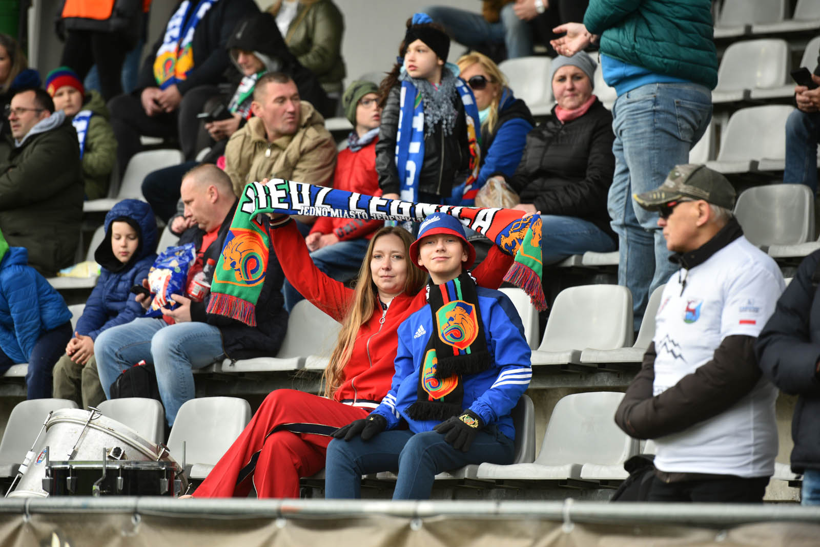 Kibice Miedzi Legnica na trybunach. Zobacz zdjęcia