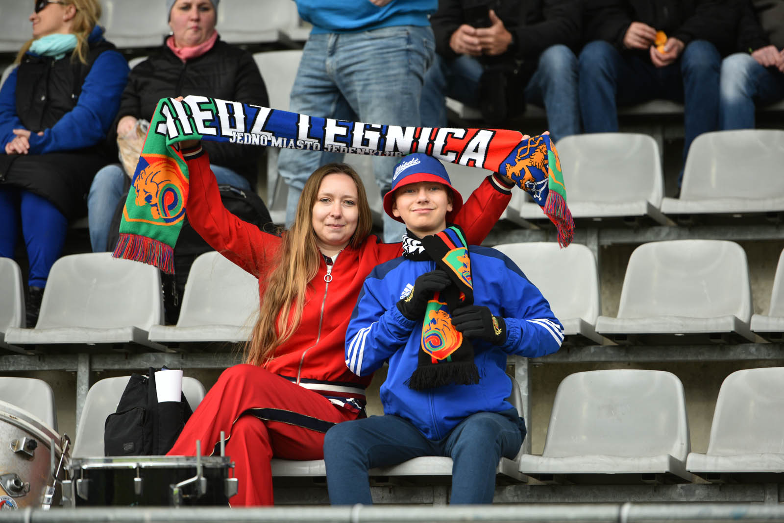 Kibice Miedzi Legnica na trybunach. Zobacz zdjęcia