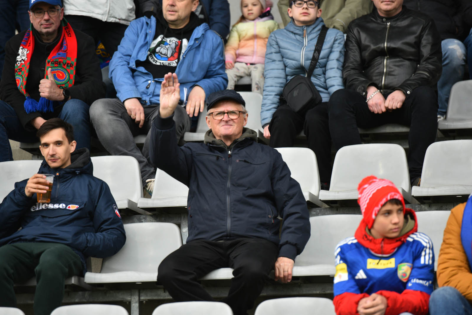 Kibice Miedzi Legnica na trybunach. Zobacz zdjęcia