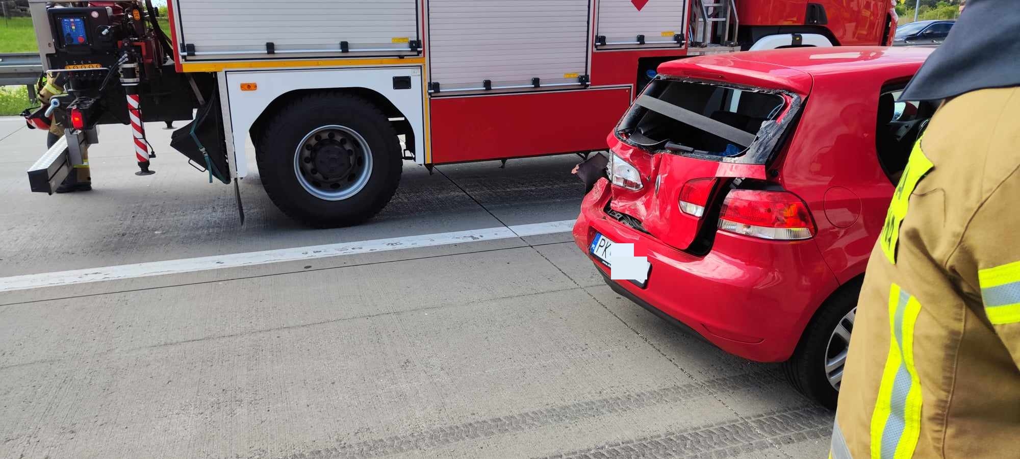 Wypadki na autostradzie A4. Kierowcy nie zachowali odległości