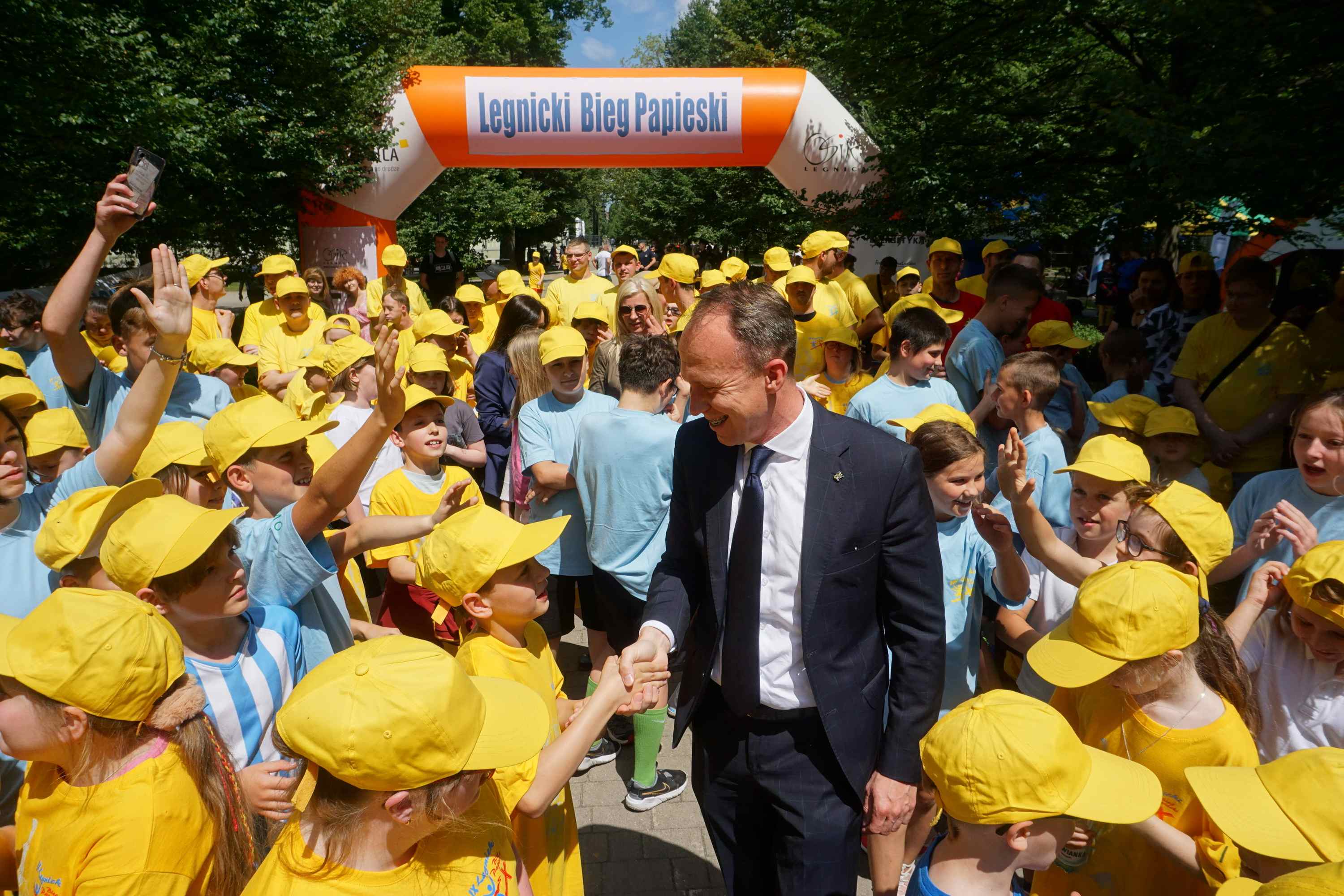 Pobiegli na pamiątkę wizyty papieża Jana Pawła II w Legnicy