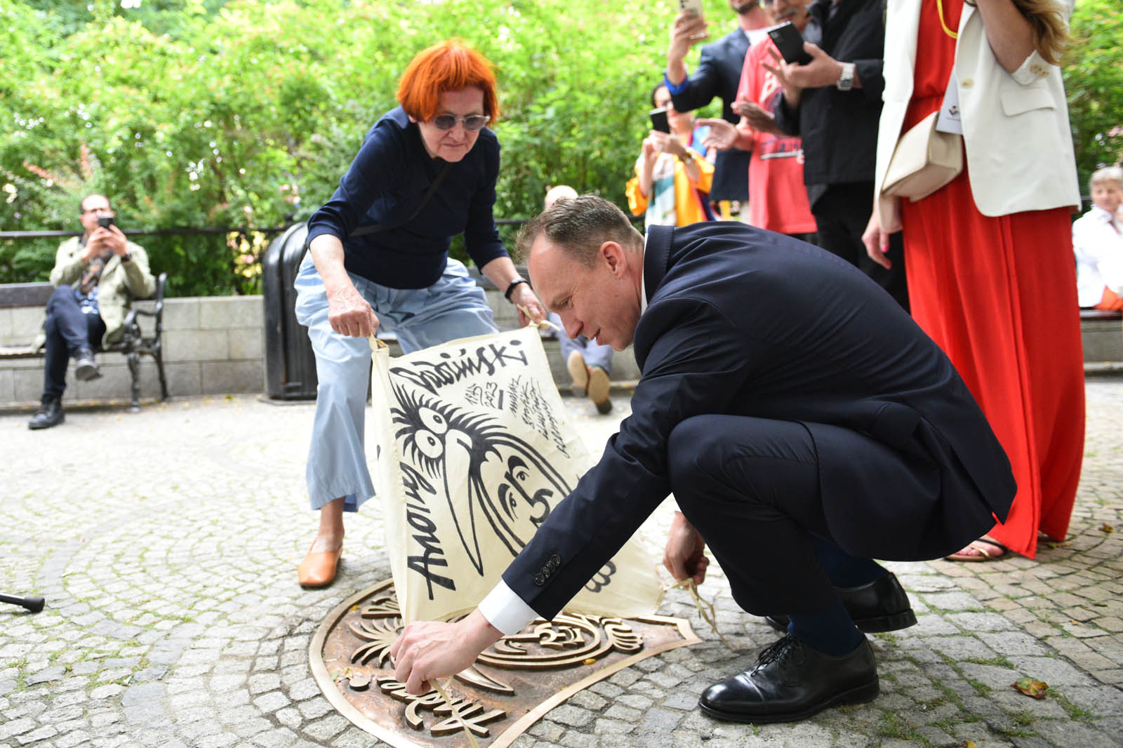 Odsłonięcie tablicy poświęconej Andrzejowi Dudzińskiemu
