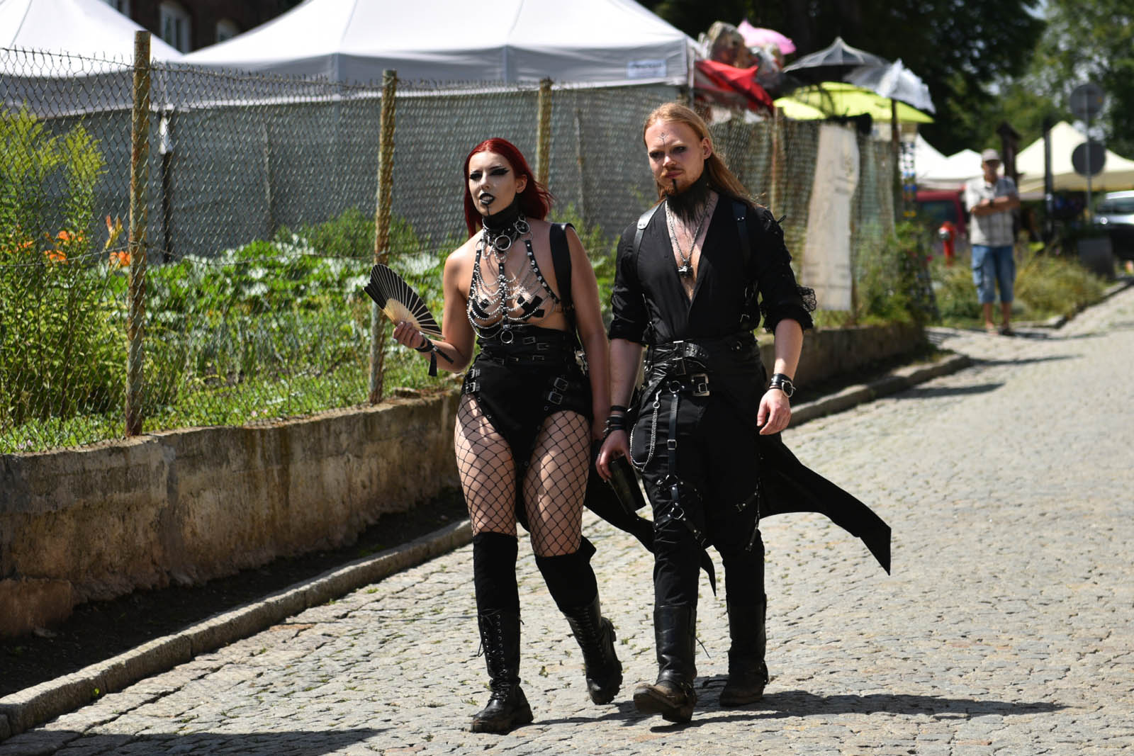 Castle Party: Pokaz mody alternatywnej na rynku w Bolkowie