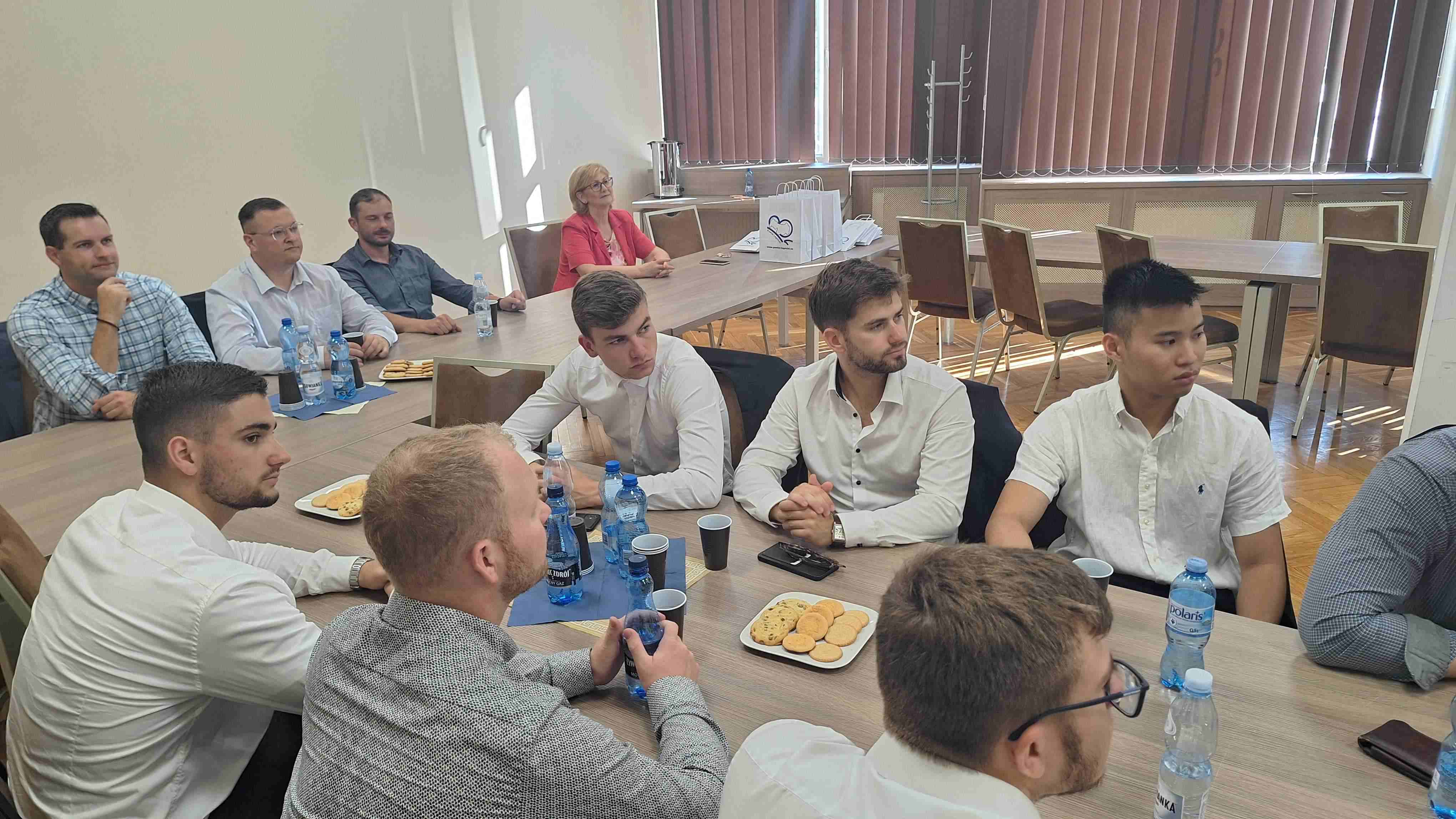 Spotkanie władz starostwa z polskimi i niemieckimi studentami