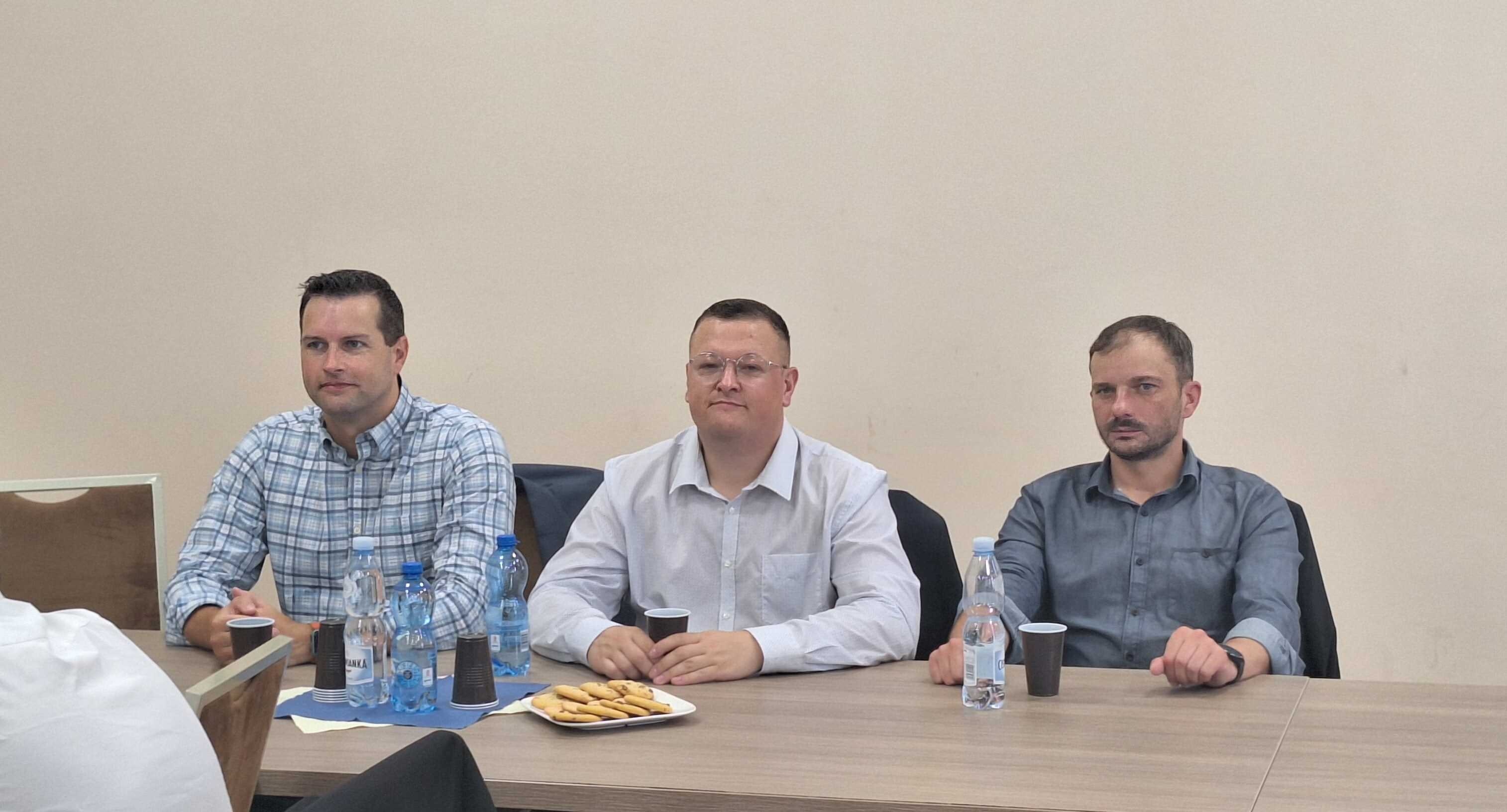 Spotkanie władz starostwa z polskimi i niemieckimi studentami