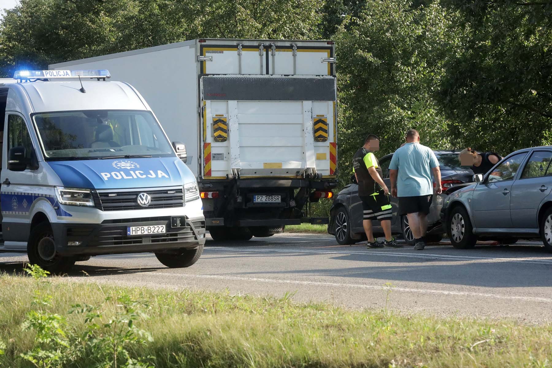 Zderzyło się pięć samochodów na ulicy Poznańskiej