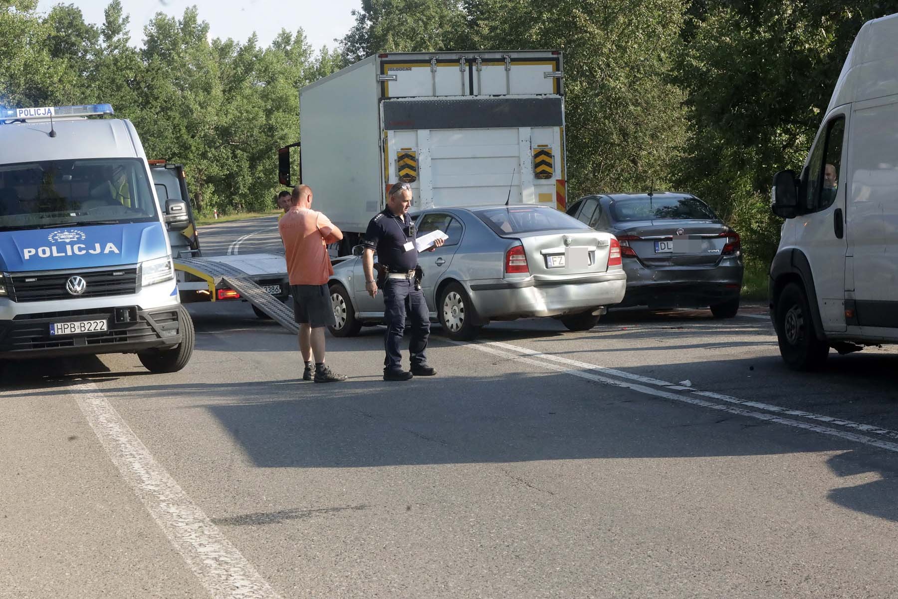 Zderzyło się pięć samochodów na ulicy Poznańskiej