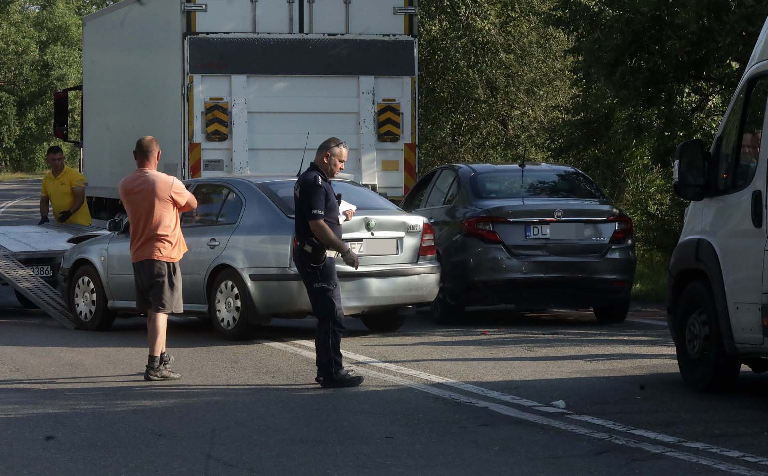 Zderzyło się pięć samochodów na ulicy Poznańskiej