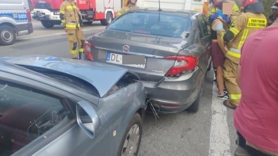 Zderzyło się pięć samochodów na ulicy Poznańskiej