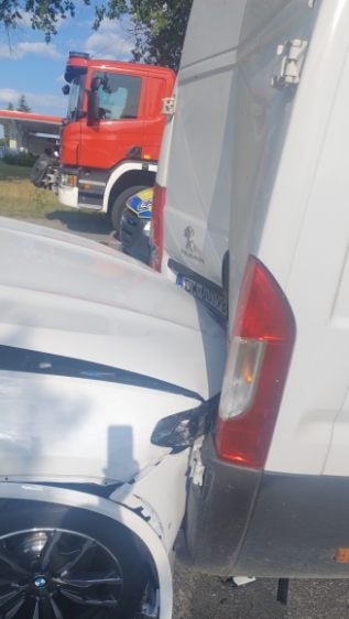 Zderzyło się pięć samochodów na ulicy Poznańskiej