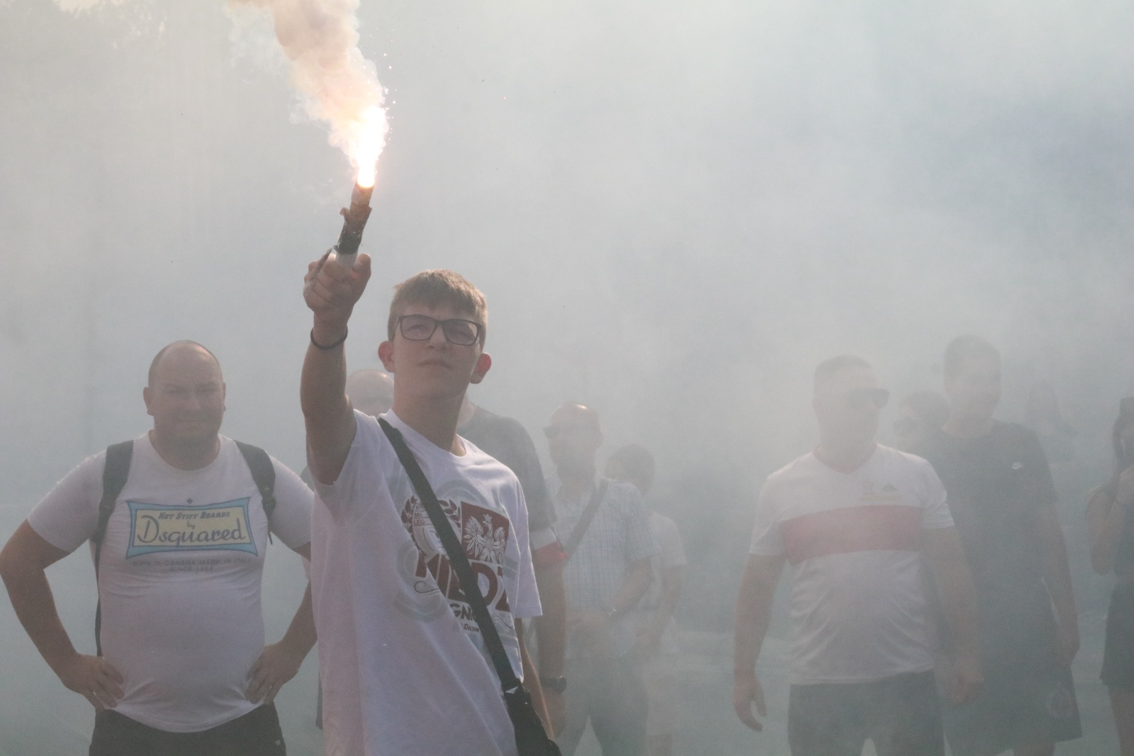 Zablokowali ruch na placu Wilsona, aby oddać hołd powstańcom
