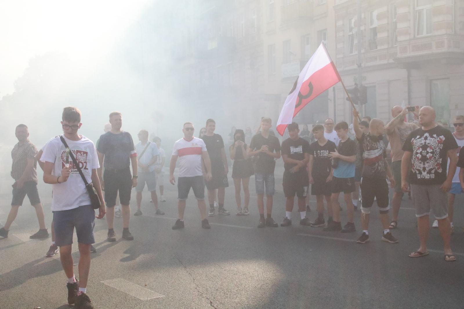 Zablokowali ruch na placu Wilsona, aby oddać hołd powstańcom