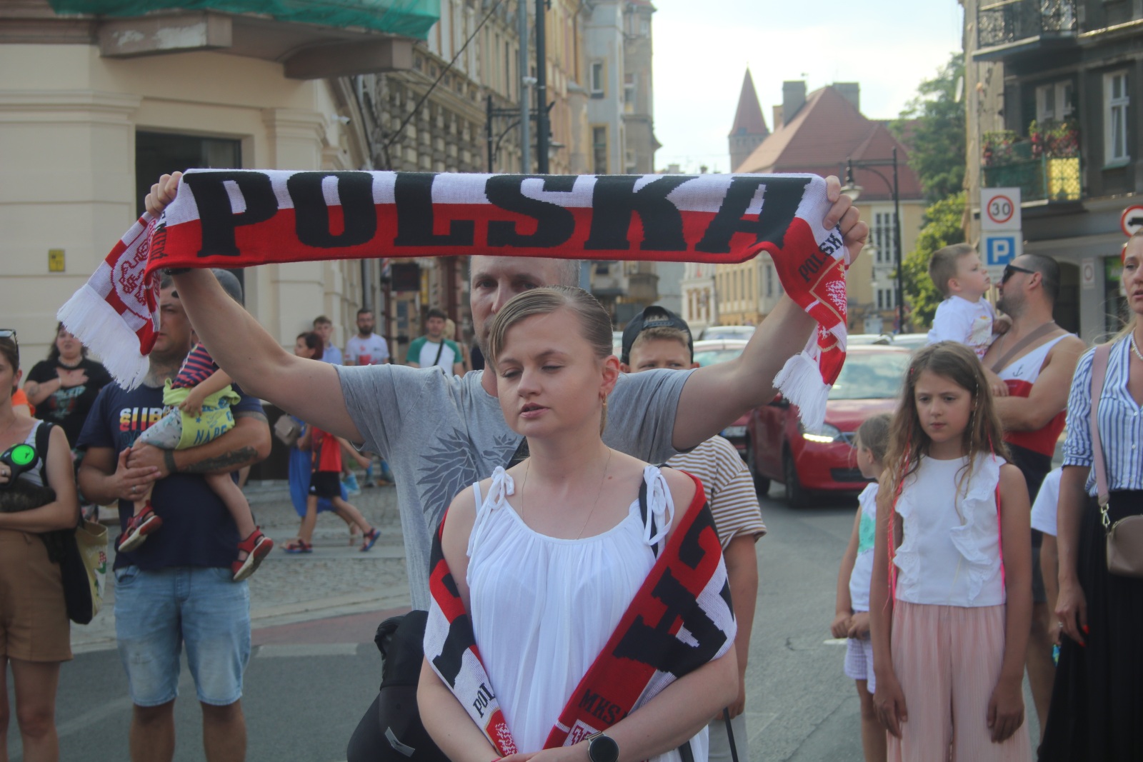 Zablokowali ruch na placu Wilsona, aby oddać hołd powstańcom