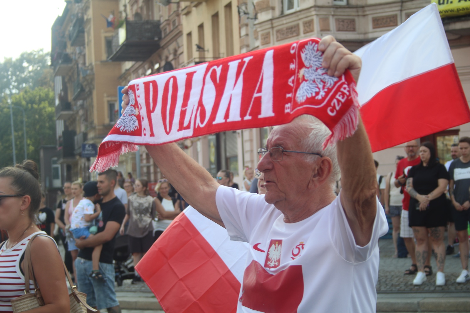 Zablokowali ruch na placu Wilsona, aby oddać hołd powstańcom