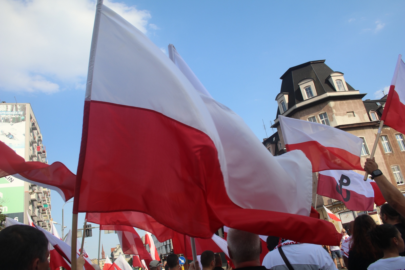 Zablokowali ruch na placu Wilsona, aby oddać hołd powstańcom