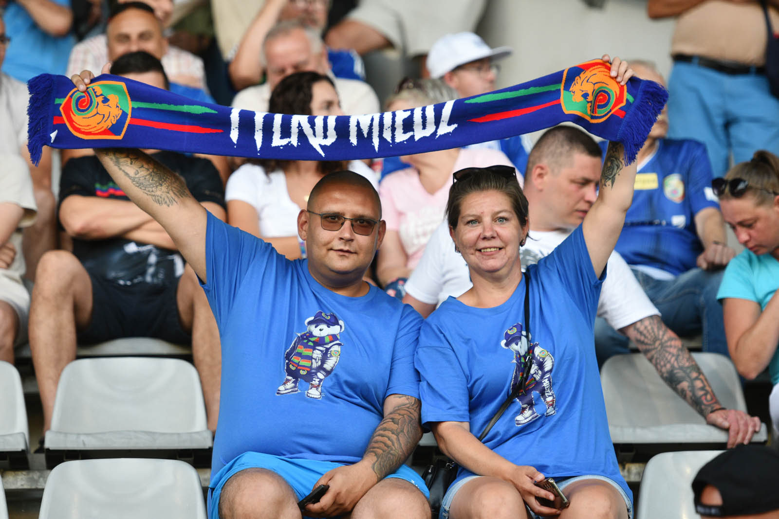 Kibice na meczu Miedź Legnica- ŁKS Łódź. Znajdź się na zdjęciach