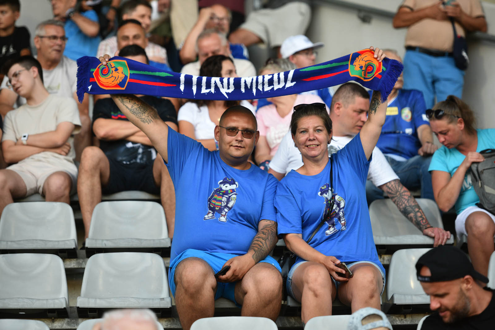 Kibice na meczu Miedź Legnica- ŁKS Łódź. Znajdź się na zdjęciach