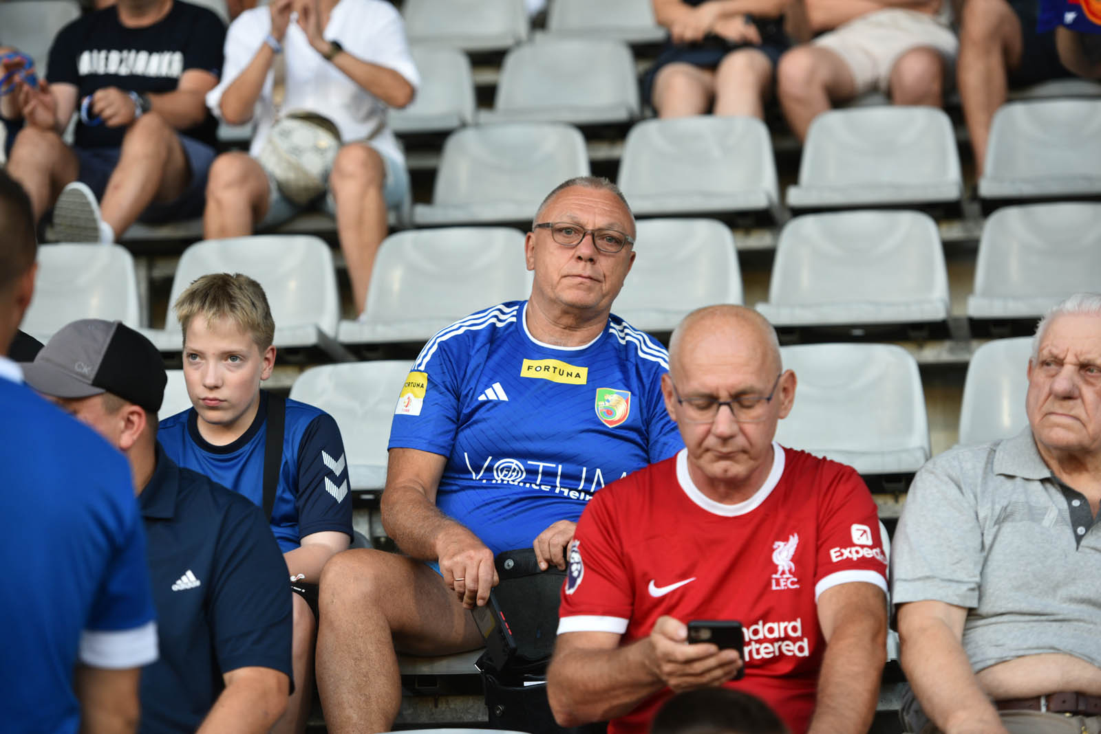 Kibice na meczu Miedź Legnica- ŁKS Łódź. Znajdź się na zdjęciach
