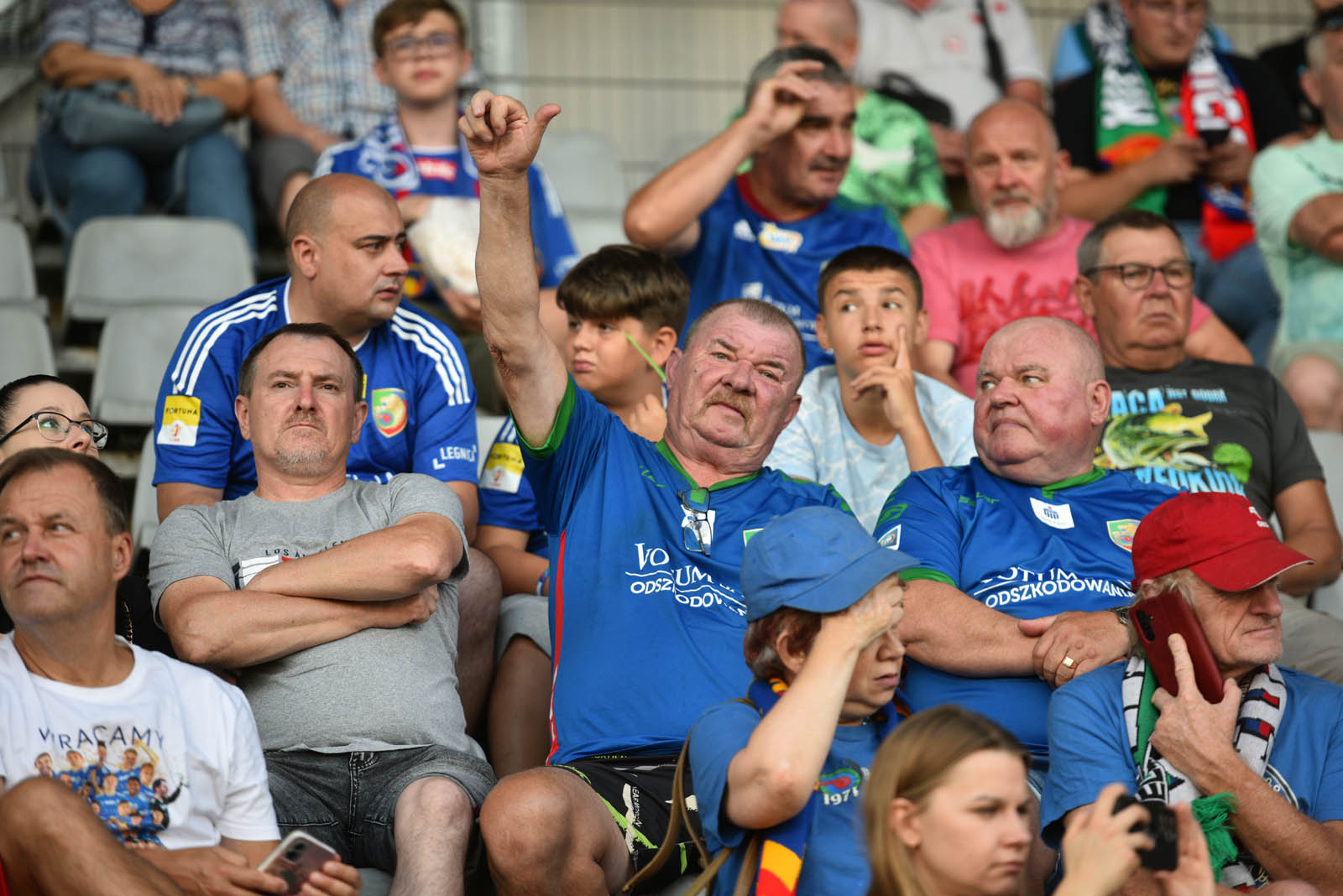 Kibice na meczu Miedź Legnica- ŁKS Łódź. Znajdź się na zdjęciach