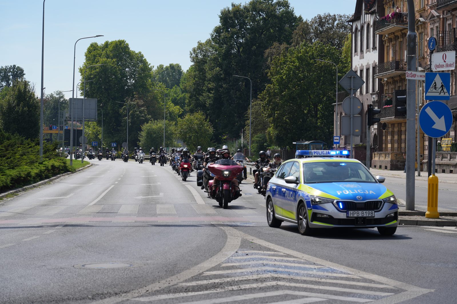 Motocyklowa parada przejechała przez Legnicę