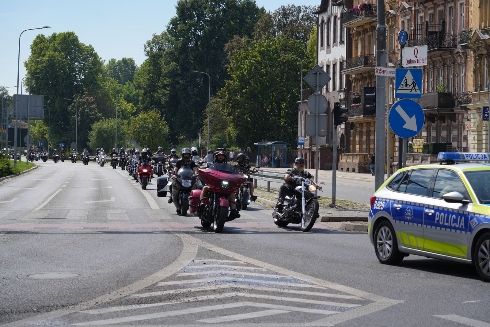Motocyklowa parada przejechała przez Legnicę