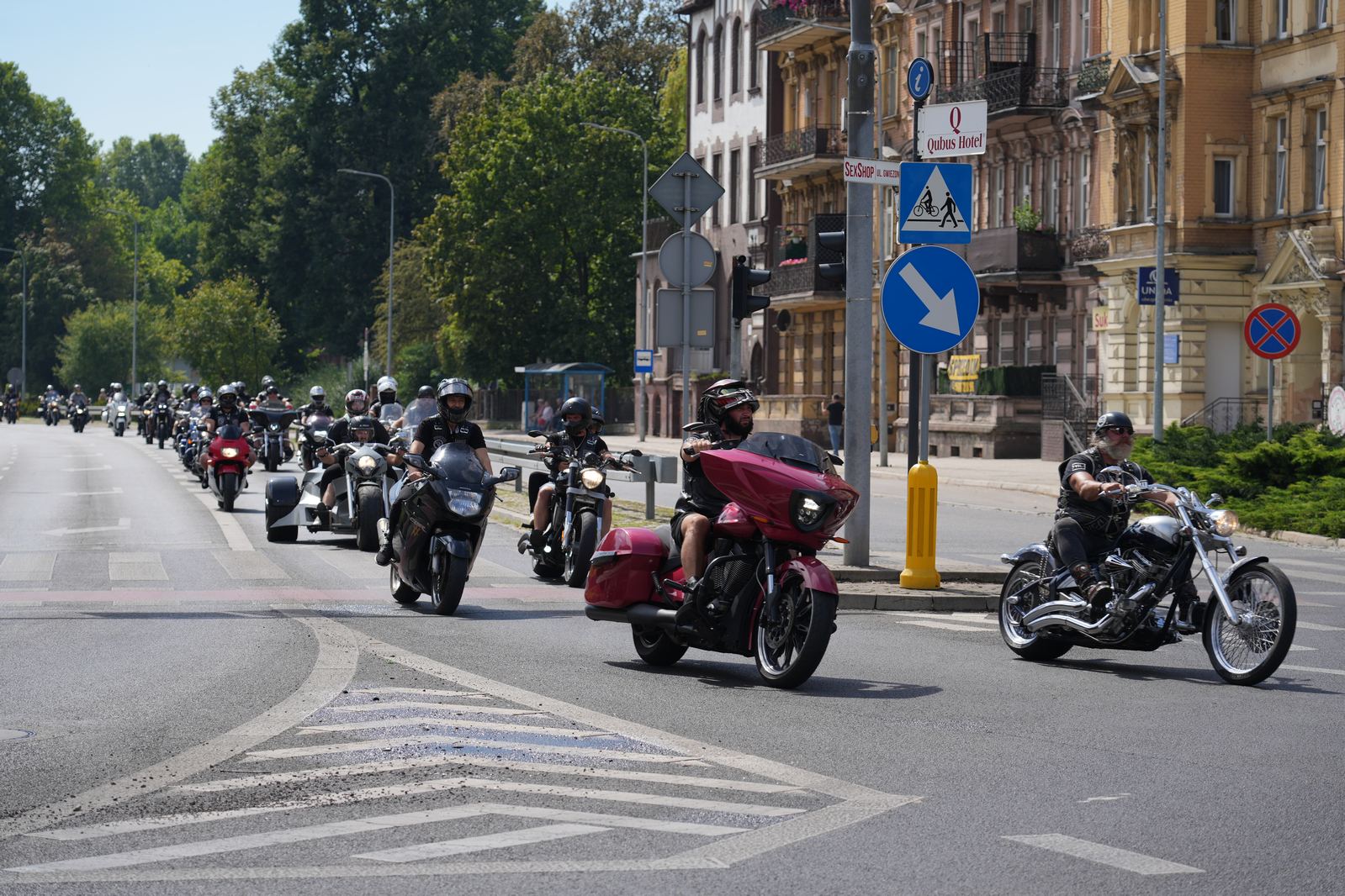 Motocyklowa parada przejechała przez Legnicę