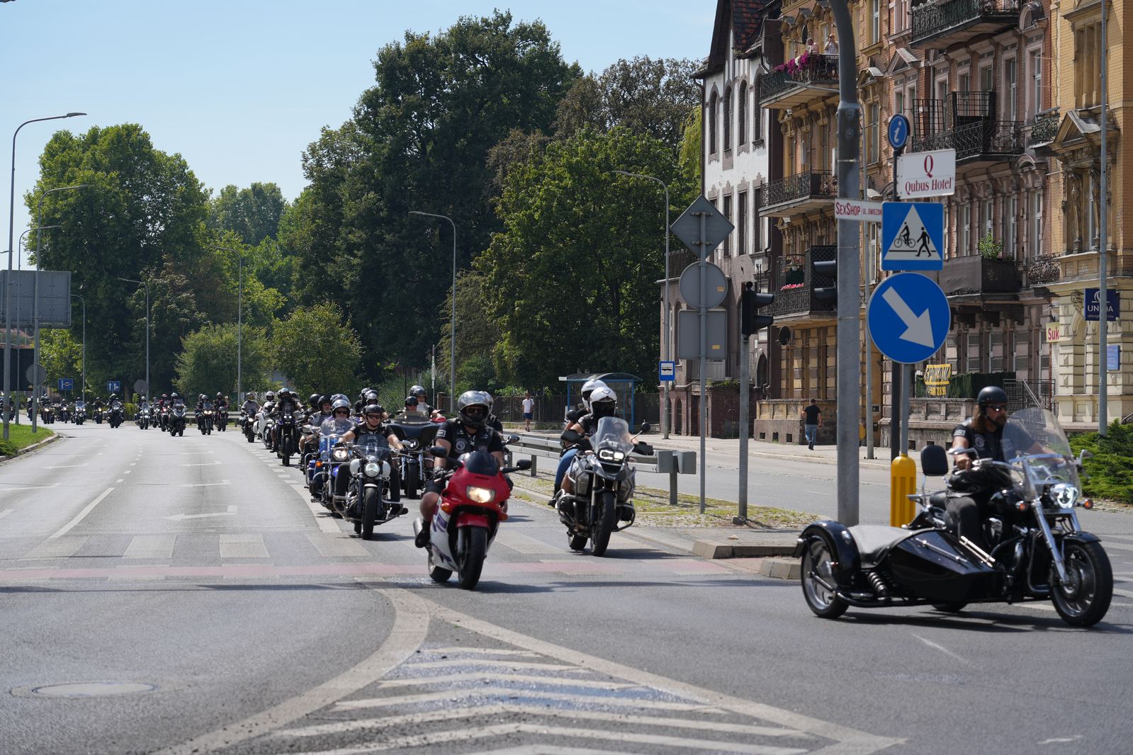 Motocyklowa parada przejechała przez Legnicę