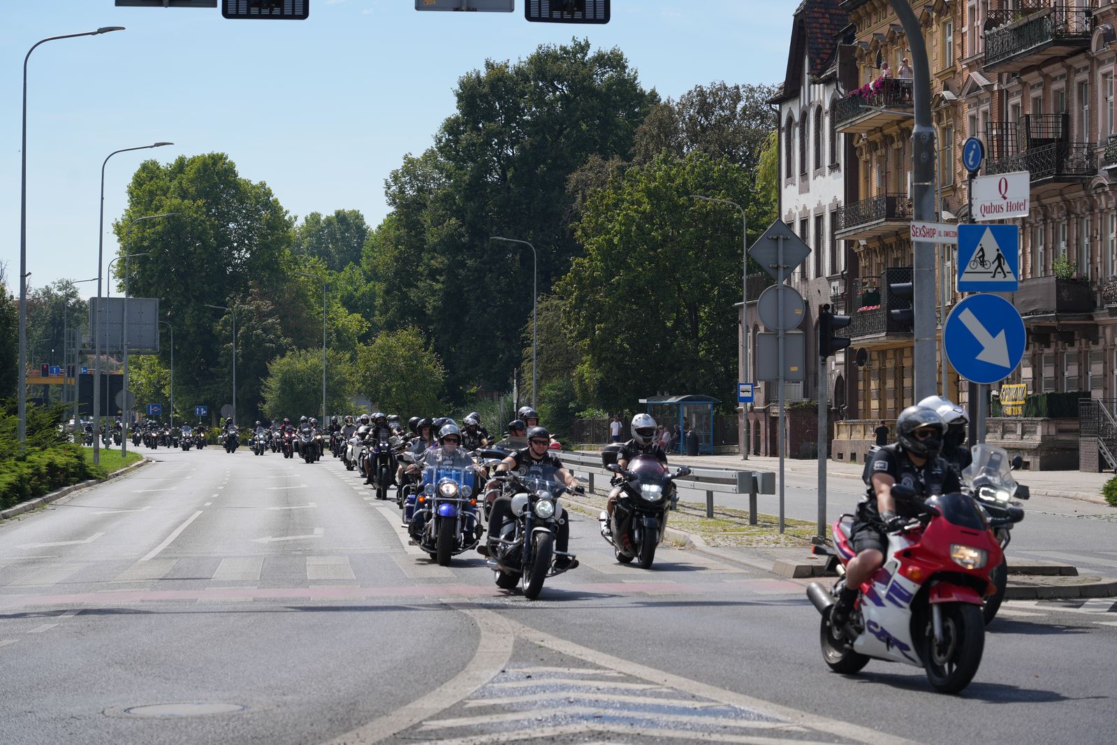 Motocyklowa parada przejechała przez Legnicę