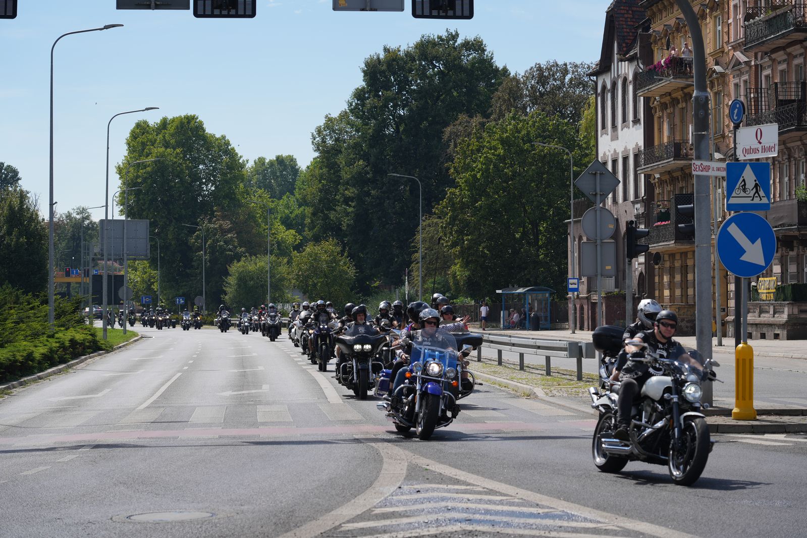 Motocyklowa parada przejechała przez Legnicę