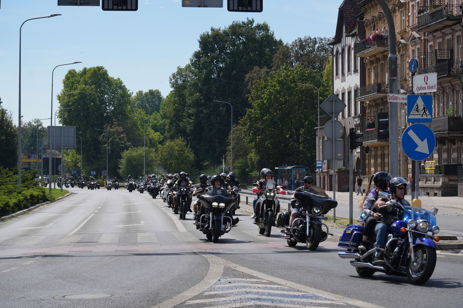 Motocyklowa parada przejechała przez Legnicę