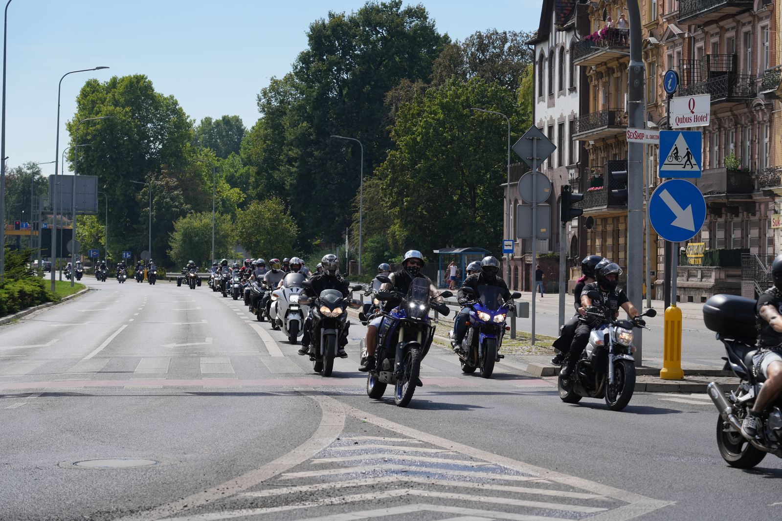 Motocyklowa parada przejechała przez Legnicę