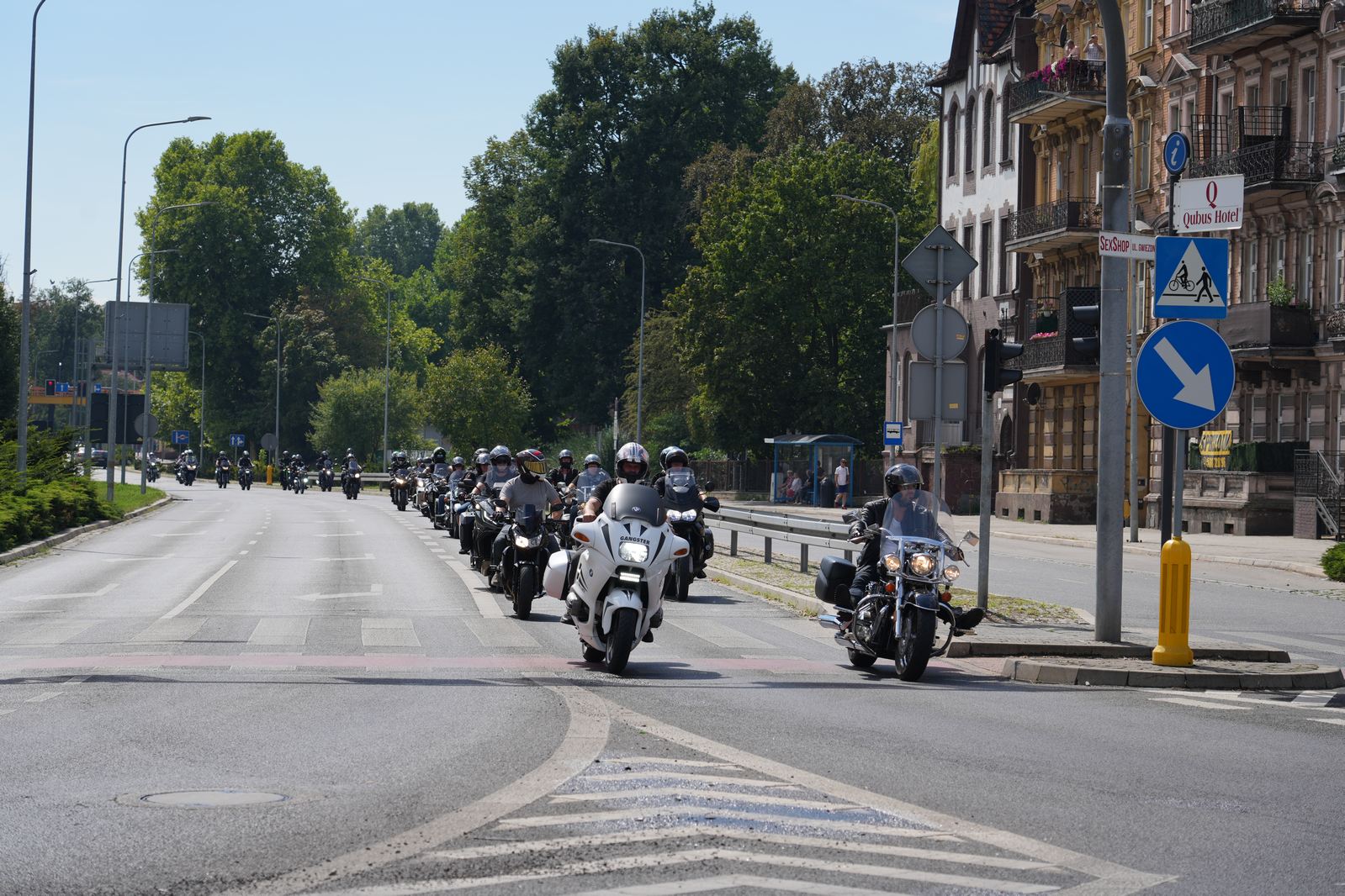 Motocyklowa parada przejechała przez Legnicę