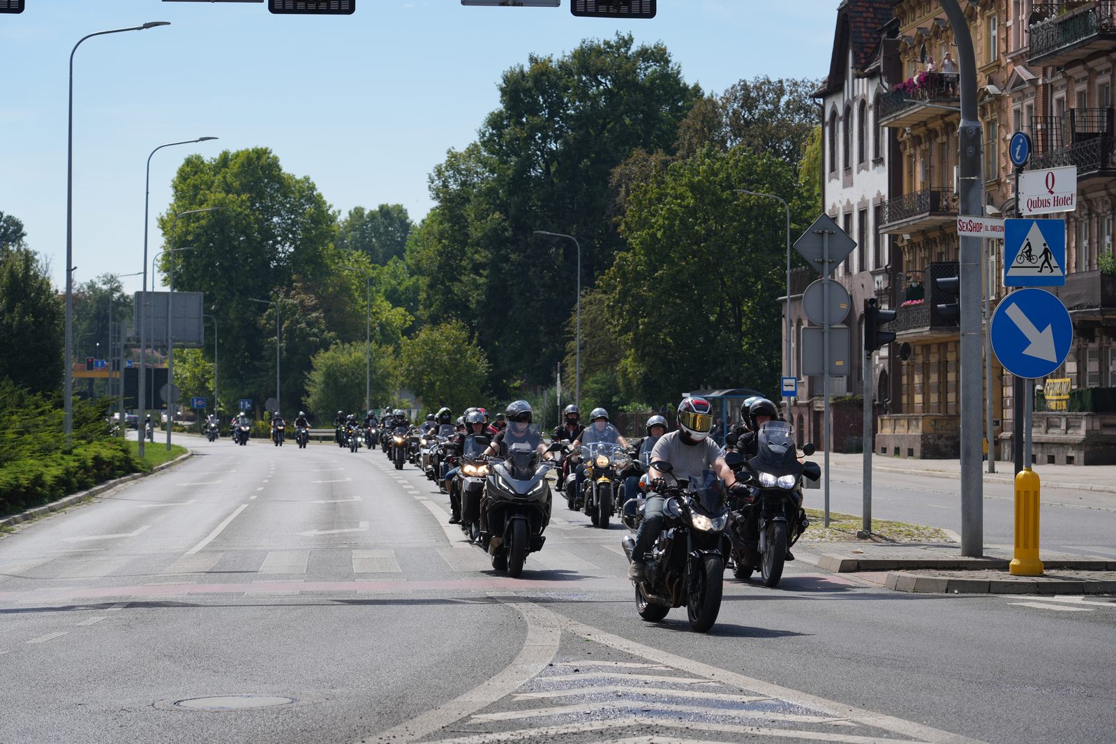 Motocyklowa parada przejechała przez Legnicę
